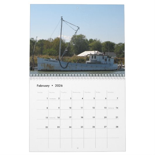 Boote Chesapeake Bays Kalender (Feb 2026)