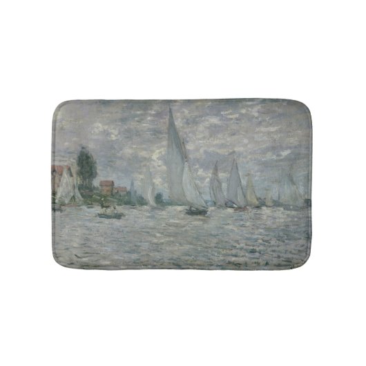 Boote Claude Monets | oder Regatta in Argenteuil Badematte (Vorderseite)
