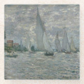 Boote Claude Monets | oder Regatta in Argenteuil Glasuntersetzer (Vorderseite)