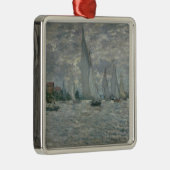Boote Claude Monets | oder Regatta in Argenteuil Ornament Aus Metall (Rechts)