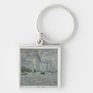Boote Claude Monets   oder Regatta in Argenteuil Schlüsselanhänger