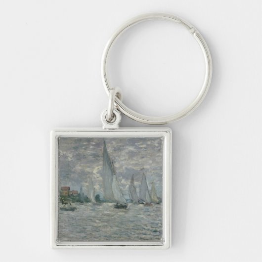 Boote Claude Monets | oder Regatta in Argenteuil Schlüsselanhänger (Vorne)