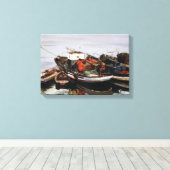 Boote des Fischfangs/Fishing boats Leinwanddruck (Insitu (Holzboden))