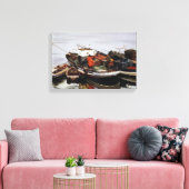 Boote des Fischfangs/Fishing boats Leinwanddruck (Insitu (Wohnzimmer))