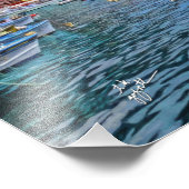 Boote des italienischen Fotos Capri Art Fotodruck (Ecke)