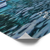 Boote des italienischen Fotos Capri Art Poster (Ecke)