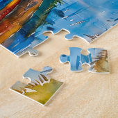 Boote, die am Fluss Havelland liegen Puzzle (Seite)