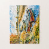 Boote, die am Fluss Havelland liegen Puzzle (Vertikal)