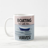Boote, die mit den Wellenbooten Spaß machen Kaffeetasse (Links)
