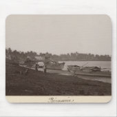 Boote, die Reis auf dem Fluss Thanlwin Mousepad (Vorne)