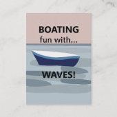 Boote, die Spaß mit den Wellenbooten haben Visitenkarte (Vorderseite)