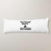 BOOTE DISKUTIEREN NICHT MENSCHEN SEITENSCHLÄFERKISSEN (Vorderseite)