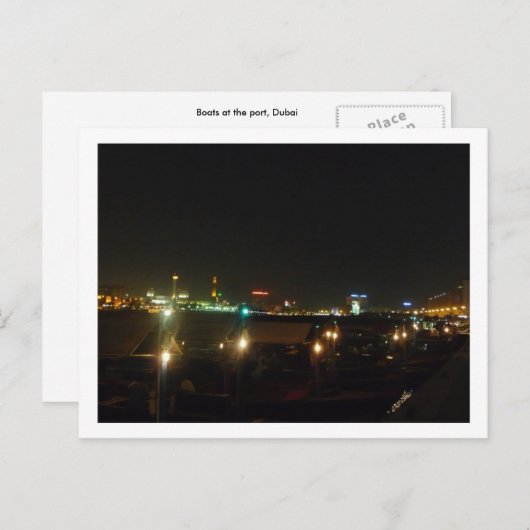 Boote, Dubai Postkarte (Vorne/Hinten)
