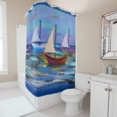 Boote Duschvorhang (Beispiel)