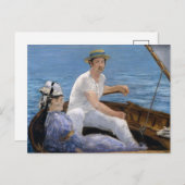 Boote | Édouard Manet Postkarte (Vorne/Hinten)