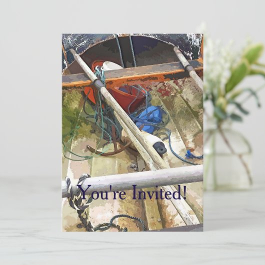 BOOTE EINLADUNG (Stehend Vorderseite)