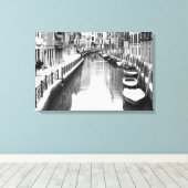 Boote entlang eines Kanals in der italienischen St Leinwanddruck (Insitu (Holzboden))