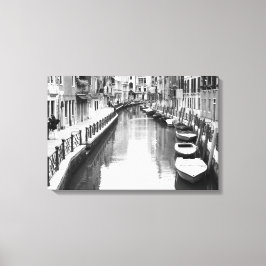 Boote entlang eines Kanals in der italienischen St Leinwanddruck