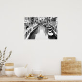 Boote entlang eines Kanals in der italienischen St Poster (Küche)