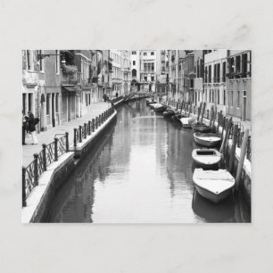 Boote entlang eines Kanals in der italienischen St Postkarte