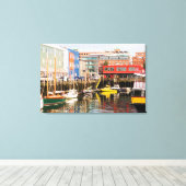 Boote gegossen | Portland, Maine Leinwanddruck (Insitu (Holzboden))