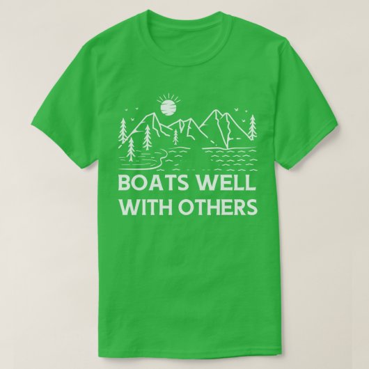 Boote gut mit anderen Swinger Boote T-Shirt (Design vorne)