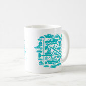 Boote & Hoes Zwei-Tone-Tasse Kaffeetasse (VorderseiteRechts)