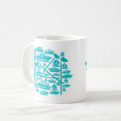 Boote & Hoes Zwei-Tone-Tasse Kaffeetasse (Vorderseite Links)