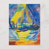Boote im Abend Sun | Fritz Schaefler Postkarte (Vorderseite)