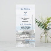 Boote im Bridgetown Barbados Hochzeitsprogramm Programm (Stehend Vorderseite)