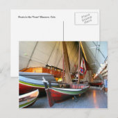 Boote im "Fram museum" Oslo Postkarte (Vorne/Hinten)