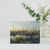 Boote im Hafen, danke Postkarte (Stehend Vorderseite)