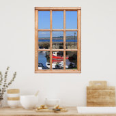 Boote im Hafen - Fake Window Fiew Poster (Küche)