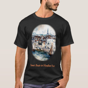 Boote im Hafen von Honfleur T-Shirt