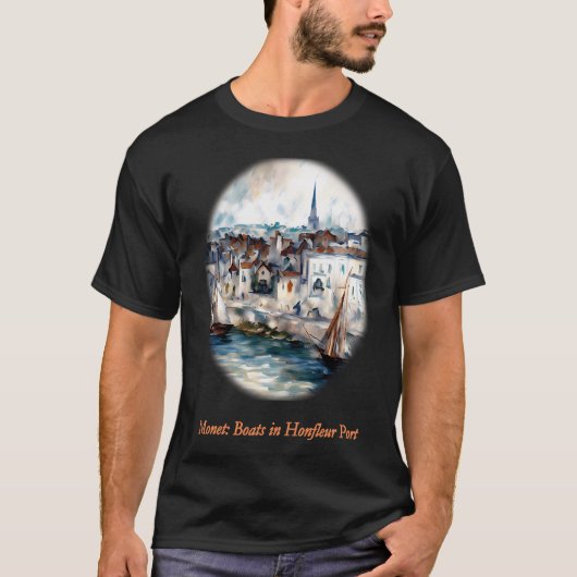 Boote im Hafen von Honfleur T-Shirt (Vorderseite)