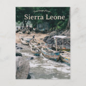 Boote im Hafen von Kent Sierra Leone Postkarte (Vorderseite)