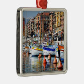 Boote im Hafen von Nizza in Frankreich Ornament Aus Metall (Rechts)