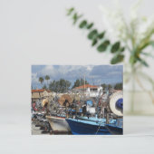 Boote im Hafen von Paphos Postkarte (Stehend Vorderseite)