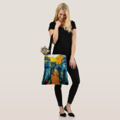 Boote im HafenSunset Tasche (Am Model)