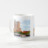 Boote im Innenhafen Baltimore MD Kaffeetasse (Vorderseite Links)