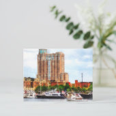 Boote im Innenhafen Baltimore MD Postkarte (Stehend Vorderseite)