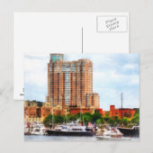 Boote im Innenhafen Baltimore MD Postkarte (Vorne/Hinten)