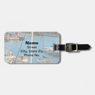 Boote im King's Wharf Bermuda Gepäckanhänger