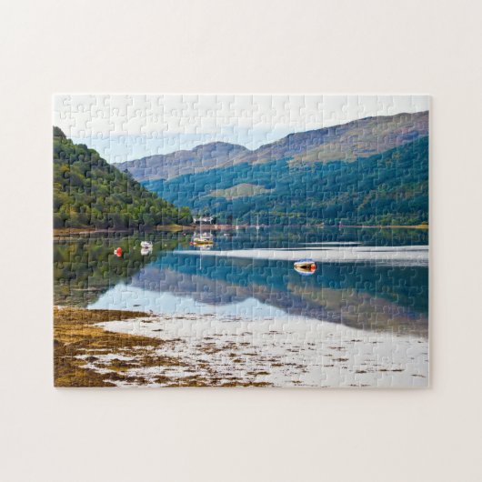 Boote im Loch Long, Arrochar Jigsaw Puzzle (Horizontal)