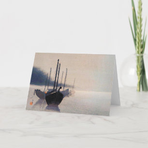 Boote im Nebel, Watanabe Seitei Karte