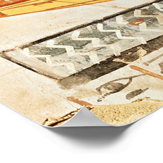 Boote im Nil, aus dem Grab von Sennefe Poster (Ecke)