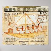 Boote im Nil, aus dem Grab von Sennefe Poster (Vorne)