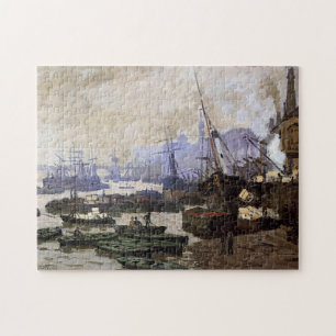 Boote im Pool von London Monet Fine Art Puzzle