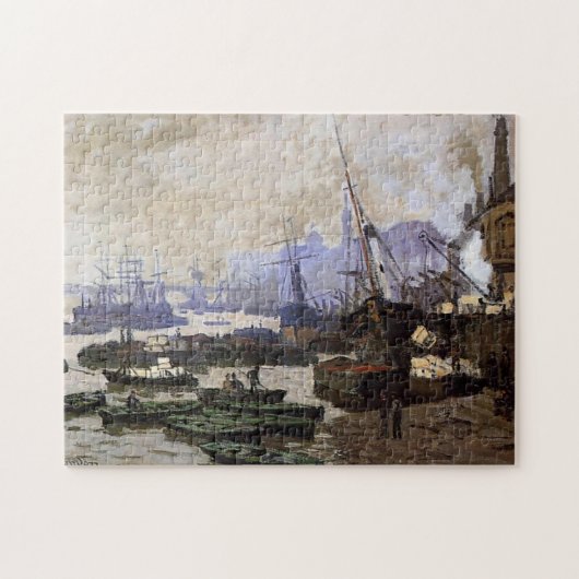 Boote im Pool von London Monet Fine Art Puzzle (Horizontal)
