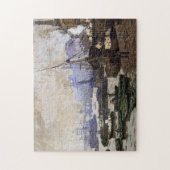 Boote im Pool von London Monet Fine Art Puzzle (Vertikal)